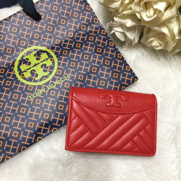 NWT Tory Burch Alexa Foldable Mini Wallet - Picture 1 of 5